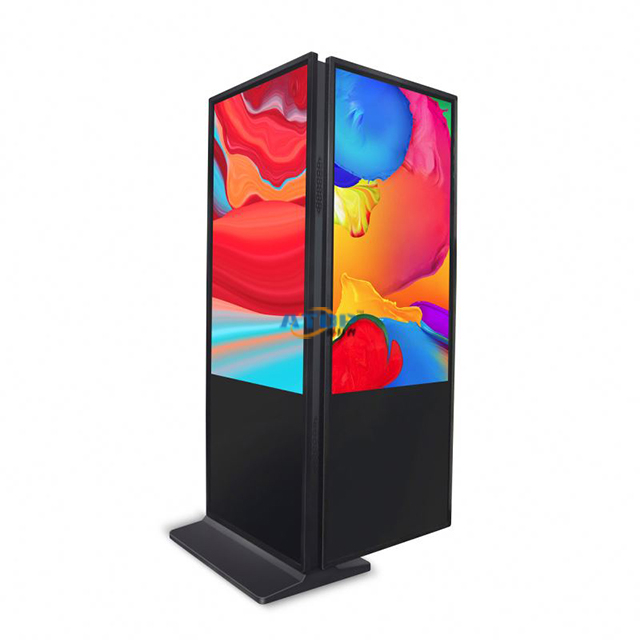 Full Color Outdoor Led Poster Screen Double-sided Display Totem